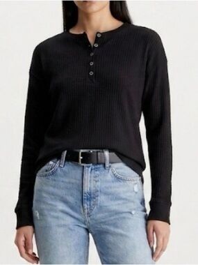 Calvin Klein Long sleeve waffle long sleeve T-shirt